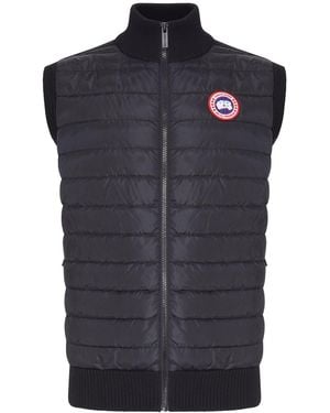 Canada Goose Padded Vest With Logo Patch - Blue