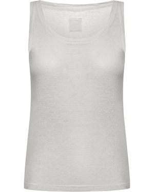 120% Lino Canotta in lino - Bianco