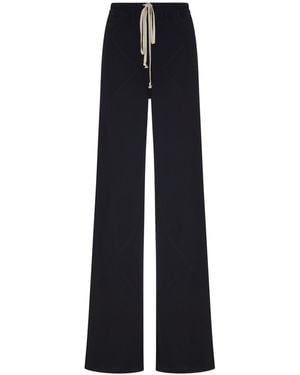 Rick Owens Drawstring Bias Pants With Drawstring - Blue