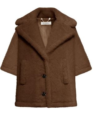 Max Mara Corvino 4 Teddy Short Coat - Brown