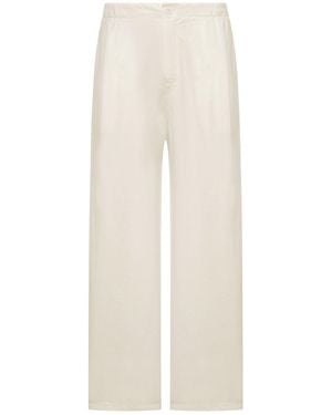 Transit Wide-Leg Linen Blend Trousers - White