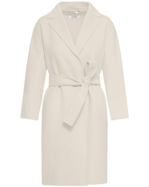 Max Mara Smaxmara Arona Short Coat - White