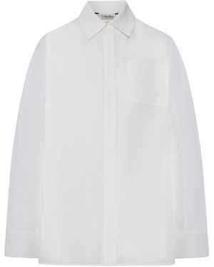 Max Mara Linen Canvas Shirt - White