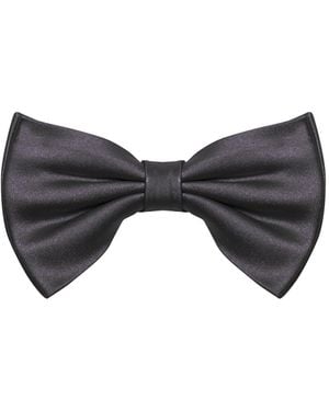 Nicky Silk Bow Tie - Black
