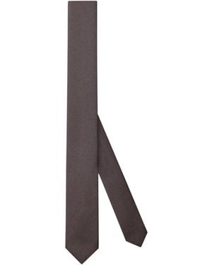 Gucci Silk Tie With Crepe Effect - Multicolour