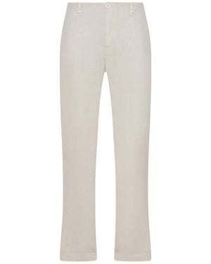 Transit Regular-Fit Linen Trousers - Grey