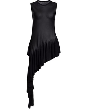 Alaïa Asymmetric Top With Godet - Black