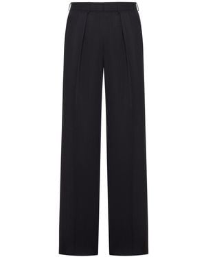 Tom Ford Pinstriped Tailored Wool Trousers - Blue