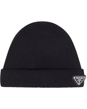 Prada Cashmere Wool Hat - Blue