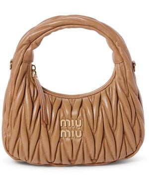 Miu Miu Wander Hobo Bag - Brown