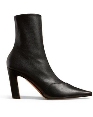 KHAITE Ankle Boot Nevada Stretch - Black