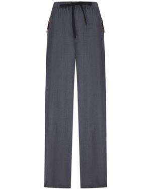 Prada Wool And Mohair Sports Pants - Blue