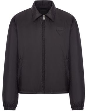 Prada Re-nylon Bomber Jacket - Black