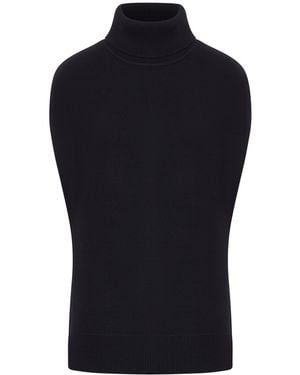 TOTEME Double-Knit Wool Vest - Blue