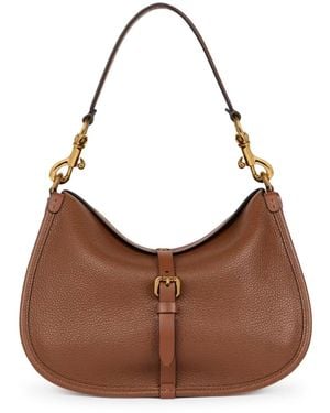 Etro Borsa pony media in pelle - Marrone