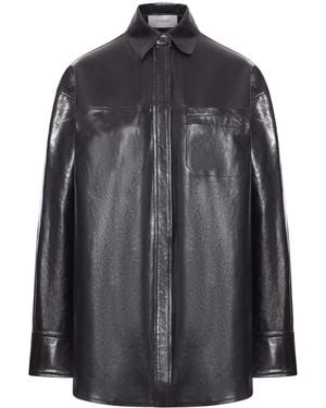 Sportmax Borel Oversized Nappa Shirt - Black