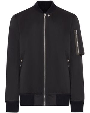Rick Owens Padded Bomber Jacket With Zip - Black