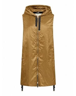 Max Mara Drop-Proof Canvas Vest - Metallic