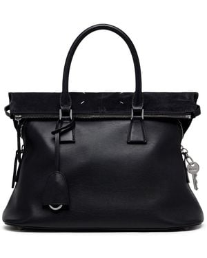 Maison Margiela 5ac Soft Medium Shoulder Bags - Black