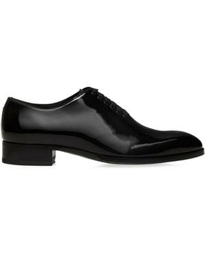 Tom Ford Patent-Finish Oxford Shoes - Black