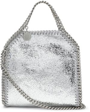 Stella McCartney Shaggy Deer Matt Eco-Leather Micro Tote Bag - White