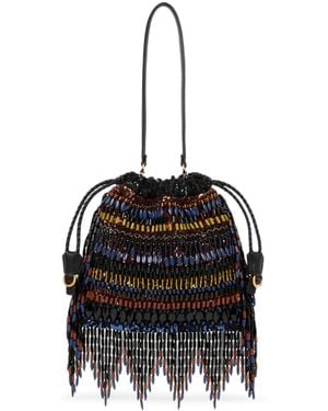 Etro Borsa kalispera piccola con paillettes e perline - Nero