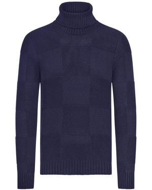 Nome G Turtleneck Jumper - Blue