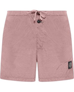 Stone Island Compass Logo Swimsuit - Pink