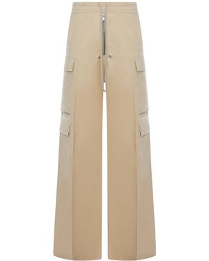 Rick Owens Cotton Cargobelas Trousers - Natural