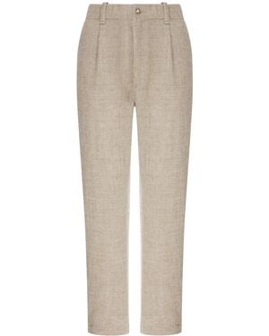Transit High-Waisted Tailored Pants - Natural