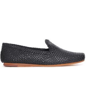 Dragon Diffusion Damas Leather Slippers - Grey