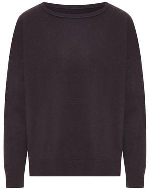 Transit Maglia oversize con scollo a barca - Blu