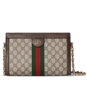 Gucci Ophidia Shoulder Bag Medium Size - Brown
