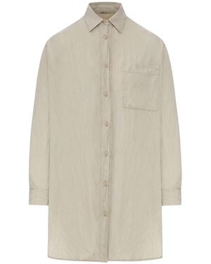 Transit Oversized Linen Shirt - White