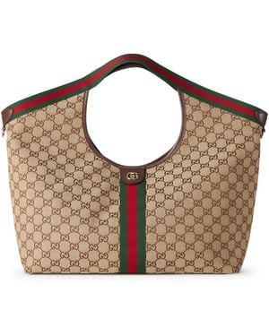 Gucci Lily Shopping Bag Large Size - Brown