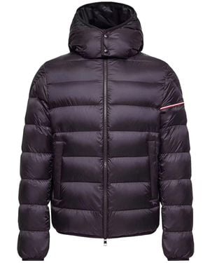 Moncler Piumino corto ravenlock con cappuccio - Blu