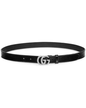 Gucci Double G Buckle Belt - White