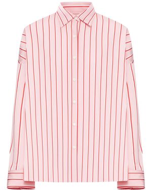 Dries Van Noten Striped Cotton Shirt - Pink