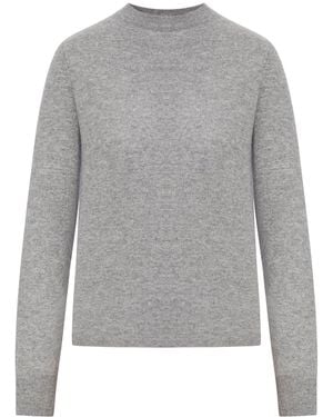 Max Mara Maglia girocollo in cashmere - Grigio