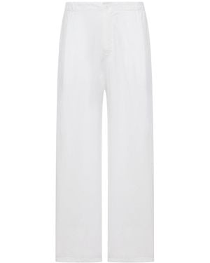 Transit Wide-Leg Linen Blend Trousers - White