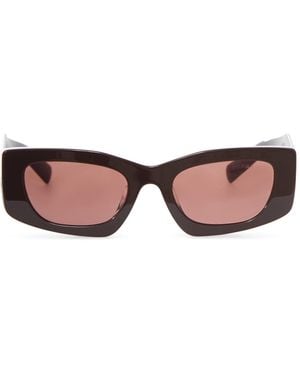 Prada Sunglasses With Triangle Logo - Brown