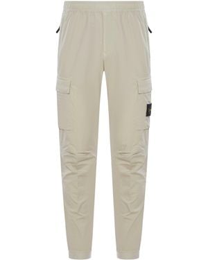 Stone Island Compass Logo Sports Trousers - Natural