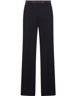Gucci Pantolane in lana - Blu