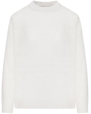 Max Mara Crew Neck Jumper - White