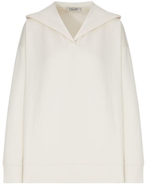 Max Mara Technical Jersey Hoodie - White