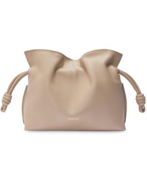 Loewe Flamenco Clutch Mini Bag - Natural