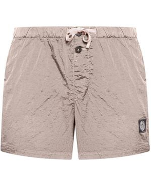 Stone Island Nylon Swimshorts - Grey