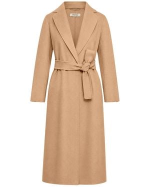 Max Mara Cappotto midi esturia in drap di lana - Neutro