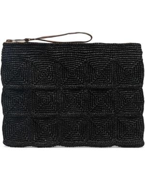 IBELIV Raffia Clutch Tanala - Black