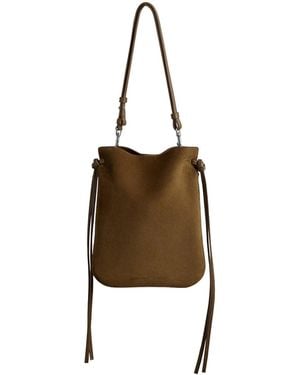 Phoebe Philo Suede Gig Pouch - Metallic